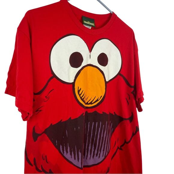 Elmo Face T Shirt Red Sesame Street Adult Large - Picture 5 of 5